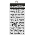 STAMPERIA QUIET DAYS TEMPLATE 12 X 25 CM - KSTDL136