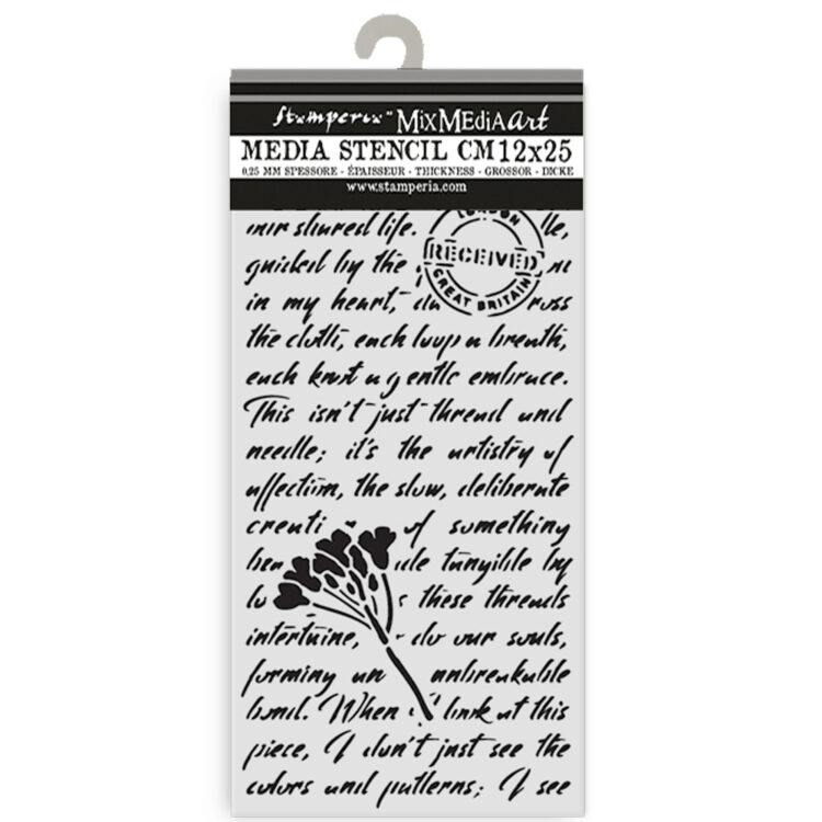 136007 STAMPERIA QUIET DAYS TEMPLATE 12 X 25 CM - KSTDL136 - Image 1