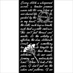 STAMPERIA QUIET DAYS TEMPLATE 12 X 25 CM - KSTDL136 - Image 2