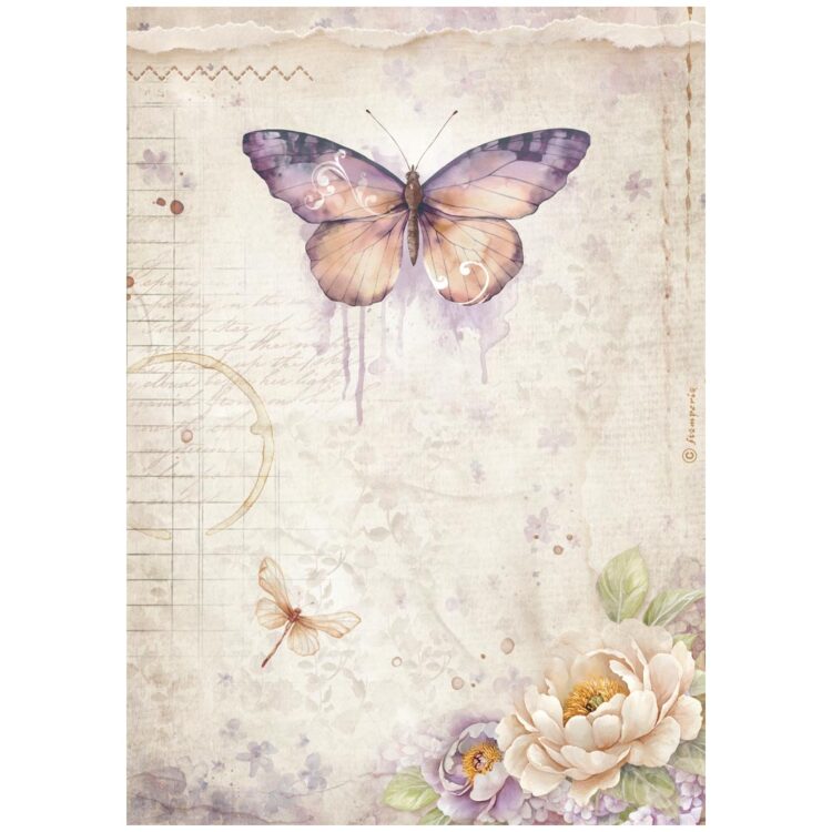 410750 STAMPERIA QUIET DAYS DECOUPAGE RICE PAPER A4 - DFSA41075 - Image 1