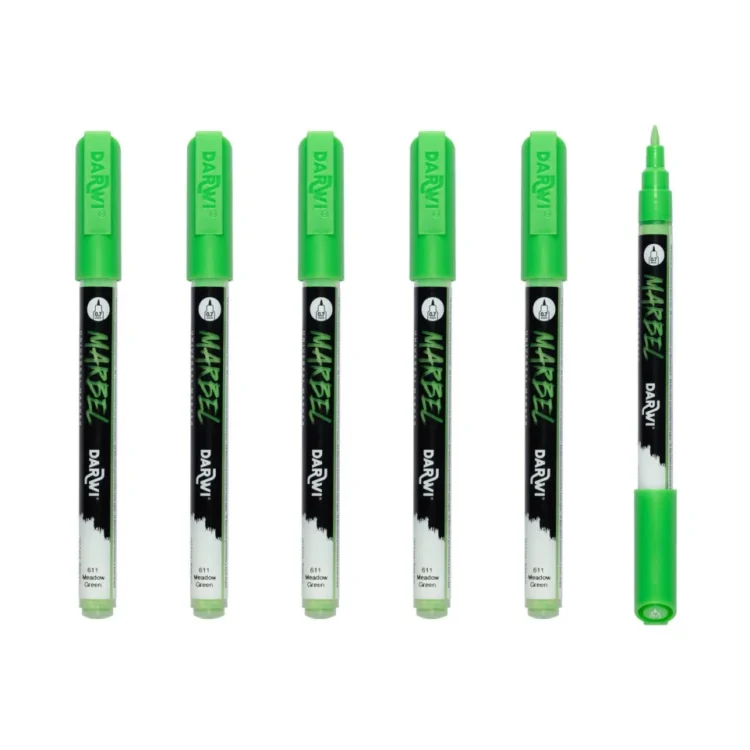 MARBEL ACRYLIC MARKER 0.7 MM - MEADOW GREEN 611 - Image 4