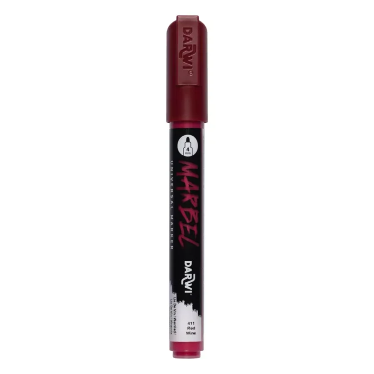 MARBEL ACRYLIC MARKER 4 MM - WINE LEES 411 - Image 1