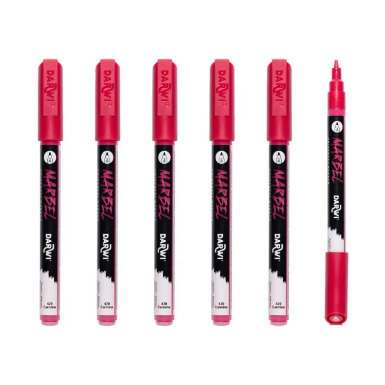 MARBEL ACRYLIC MARKER 2 MM - CARMINE 420 - Image 2