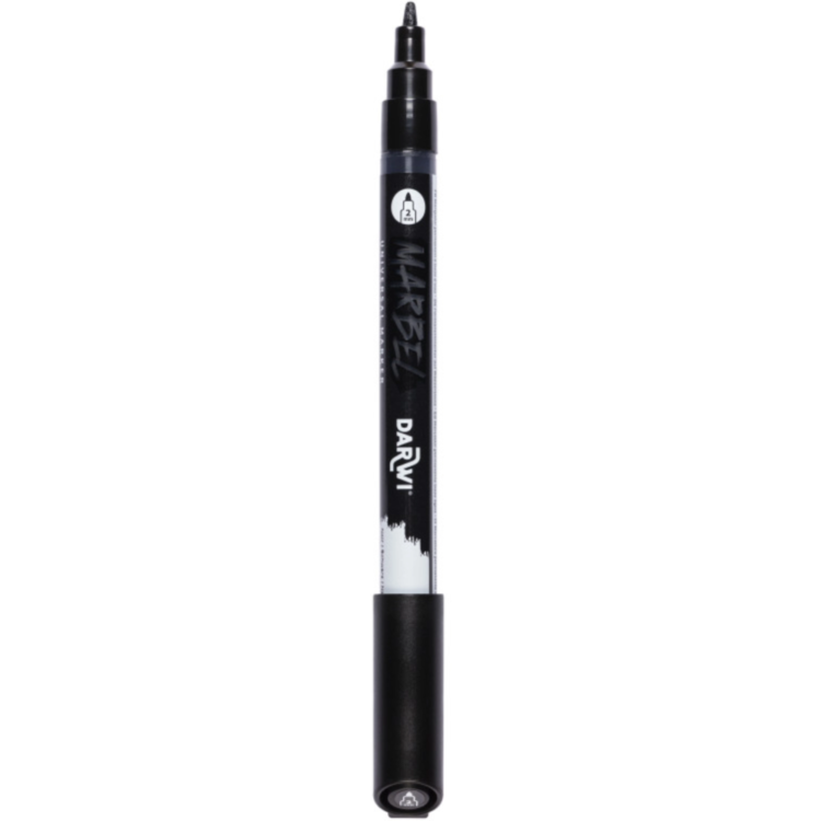 MARBEL ACRYLIC MARKER 2 MM - BLACK 100 - Image 2