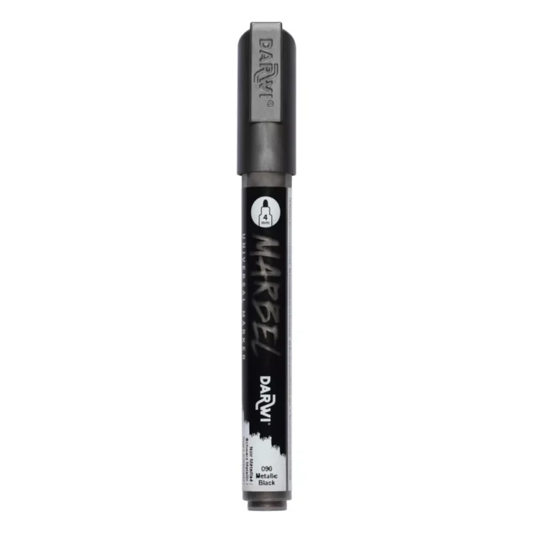 MARBEL ACRYLIC MARKER 4 MM - METALLIC BLACK 090 - Image 1