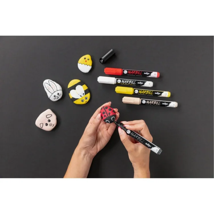 MARBEL ACRYLIC MARKER 4 MM - BLACK 100 - Image 3