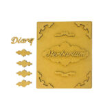 STAMPERIA HERBARIUM MDF SILVAE DIARY COVER ELEMENTS - KLSM75