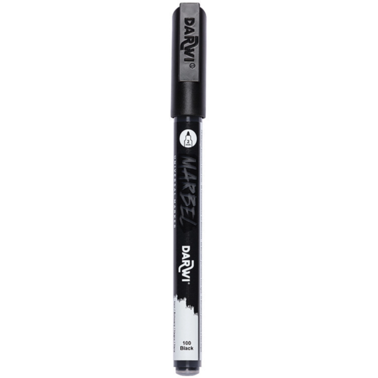 New Project MARBEL ACRYLIC MARKER 2 MM - BLACK 100 - Image 1
