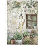 STAMPERIA HERBARIUM DECOUPAGE RICE PAPER A4 - DFSA41077