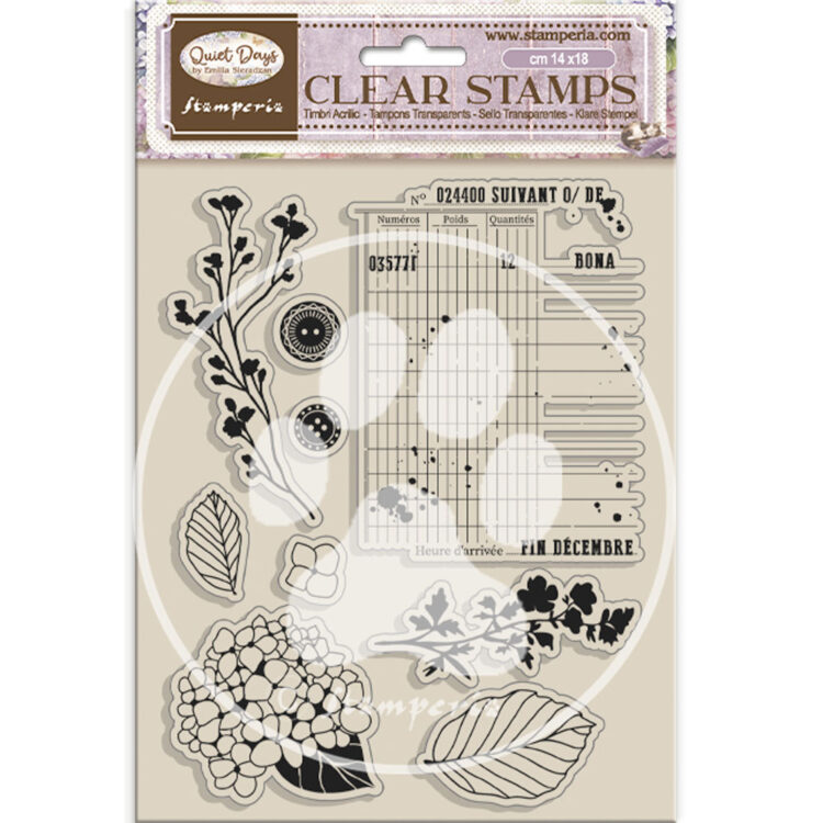 STAMPERIA HERBARIUM STAMPS 14/18CM WTK229 - Image 1