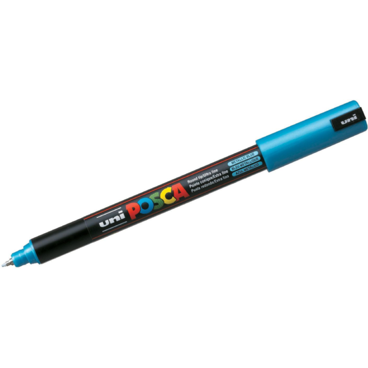 6403301 POSCA ACRYLIC MARKER PC-1MR, 0.7 MM - METALLIC BLUE - Image 1