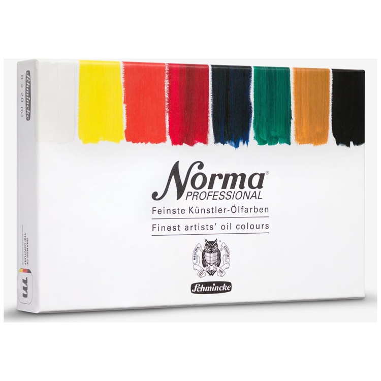 721080 1 SCHMINCKE NORMA OIL PAINT SET, 8 X 20 ML - Image 1
