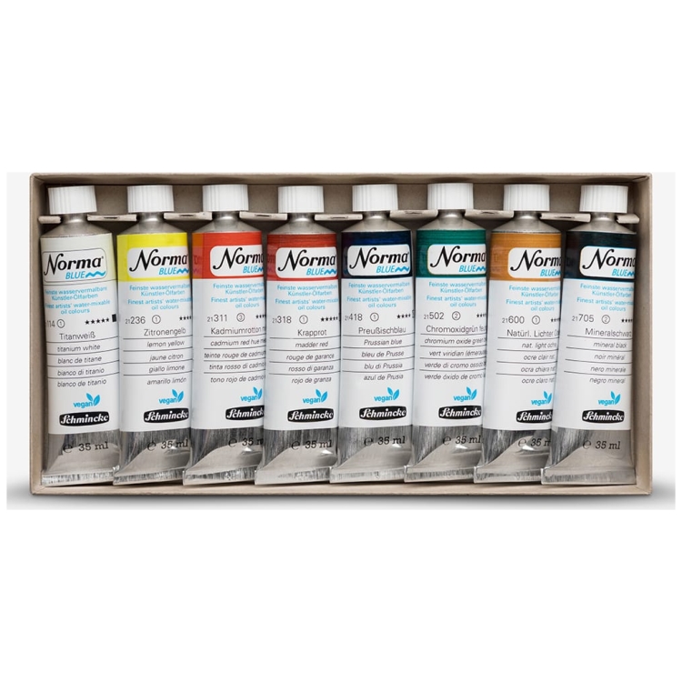 SCHMINCKE NORMA OIL PAINT SET, 8 X 35 ML - Image 2