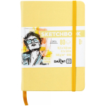 DARWI DFY SKETCHBOOK A6 80L 140G SOFT YELLOW DF80010150002C