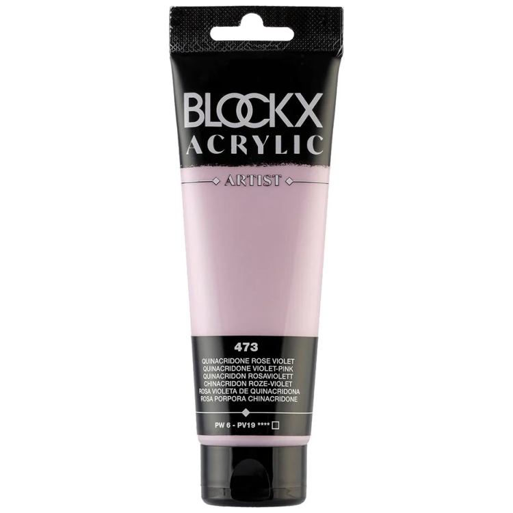 982197 BLOCKX ACRYLIC PAINT QUINACRIDONE PINK VIOLET 120ML 60473BXC - Image 1