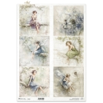 ITD COLLECTION DECOUPAGE RICE PAPER A3 - R1595L
