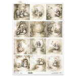 ITD COLLECTION DECOUPAGE RICE PAPER A3 - R1621L