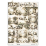 ITD COLLECTION DECOUPAGE RICE PAPER A3 - R1627L