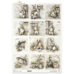 ITD COLLECTION DECOUPAGE RICE PAPER A3 - R1630L
