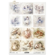 ITD COLLECTION DECOUPAGE RICE PAPER A4 - R2755
