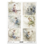 ITD COLLECTION DECOUPAGE RICE PAPER A4 - R2756