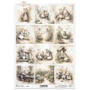 ITD COLLECTION DECOUPAGE RICE PAPER A4 - R2779