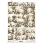 ITD COLLECTION DECOUPAGE RICE PAPER A4 - R2788