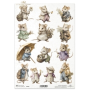 ITD COLLECTION DECOUPAGE RICE PAPER A4 - R2790