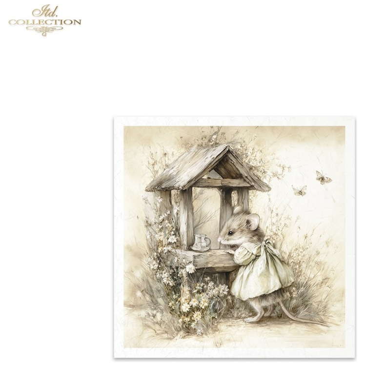 ITD COLLECTION MINI RICE PAPER K-CT 6PCS 14.8X14.8CM - RSM234 - Image 3